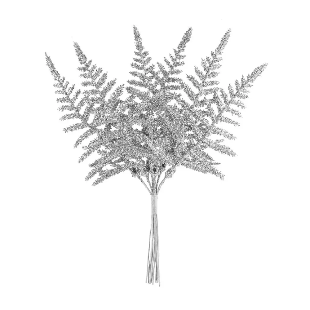 Vianočná dekorácia MagicHome vetvička papraď dotvorí čarokrásnu atmosféru Vianoc vo vašom domove. Farba je strieborná. Výška je 19 cm. Balenie obsahuje 6 kusov.