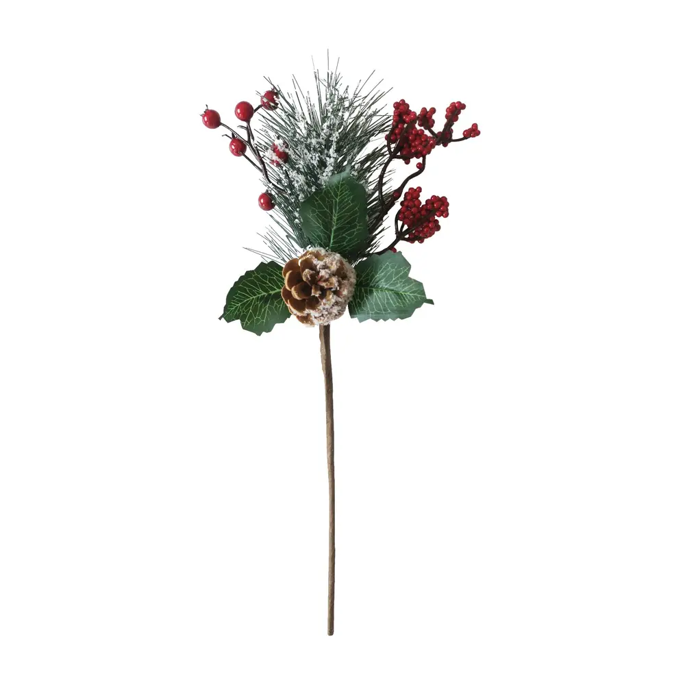 Vianočná dekorácia MagicHome vetvička so šípkami dotvorí čarokrásnu atmosféru Vianoc vo vašom domove. Farba je červená. Výška je 38 cm. Balenie obsahuje 6 kusov.