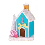 Krásna dekorácia MagicHome Candy Line domček skrášli váš domov počas vianočného obdobia. Farba je modrá. Rozmery dekorácie sú 19x27 cm.