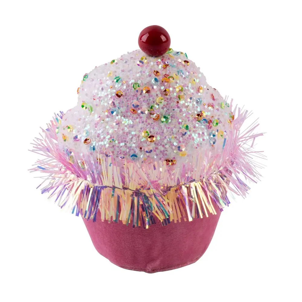 Krásna dekorácia MagicHome Candy Line závesný mafin skrášli váš domov počas vianočného obdobia. Farba je ružová. Rozmery dekorácie sú 7x7x11 cm.