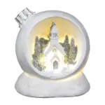 Dekorácia MagicHome vianočná guľa je vkusným doplnkom vášho interiéru počas vianočných sviatkov. Je to vianočná dekorácia s LED osvetlením. Farba LED je teplá biela a počet LED je 1. Disponuje funkciou jednoduchého svietenia a spínačom ON/OFF. Napájanie zabezpečujú 2 x AAA batérie