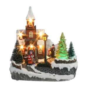 Dekorácia MagicHome kostol meniaci farby s melódiami je vkusným doplnkom vášho interiéru počas vianočných sviatkov. Je to vianočná dekorácia s LED osvtelením. Farba LED je teplá biela