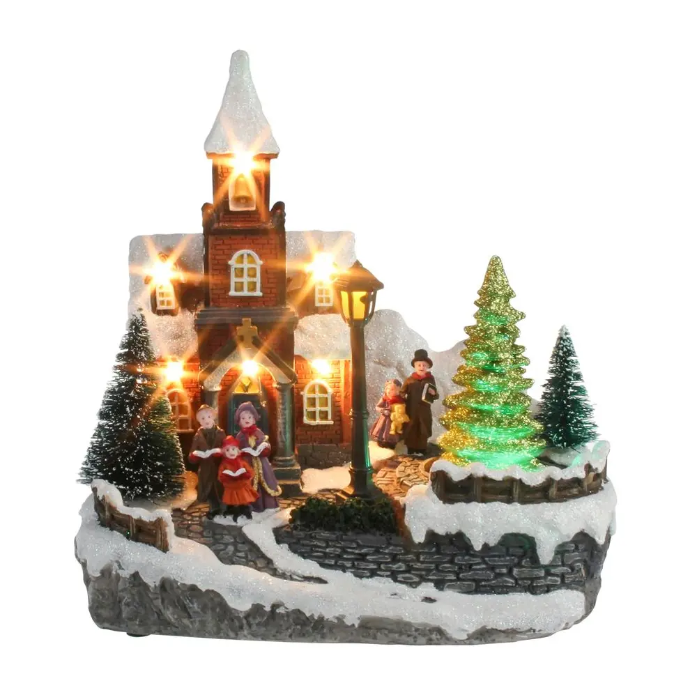 Dekorácia MagicHome kostol meniaci farby s melódiami je vkusným doplnkom vášho interiéru počas vianočných sviatkov. Je to vianočná dekorácia s LED osvtelením. Farba LED je teplá biela