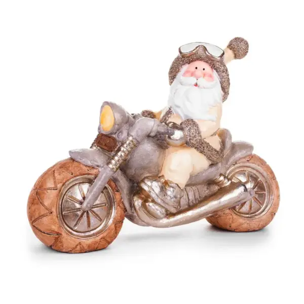 <p>Krásna veľká dekorácia MagicHome Santa na motorke skrášli Váš domov počas vianočného obdobia.Materiál: keramika. Rozmery: 47x18