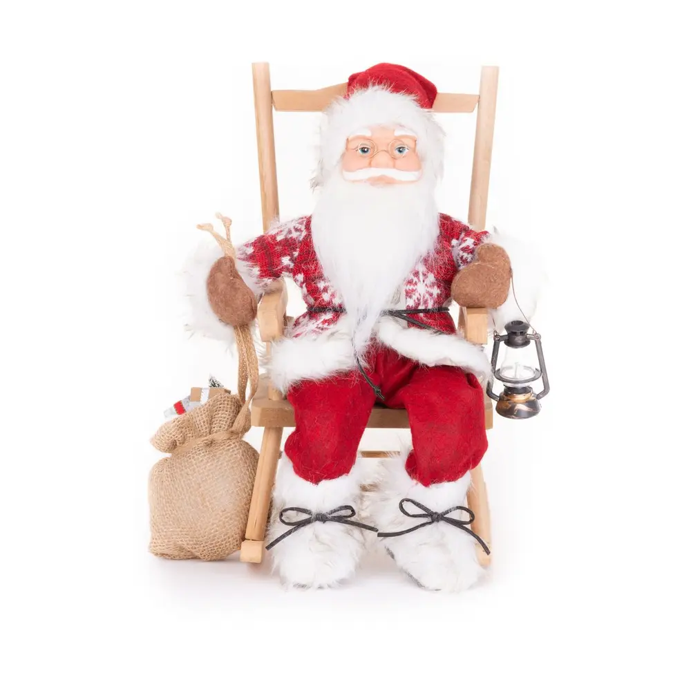 Dekorácia MagicHome sediaci Santa je vkusným doplnkom vášho interiéru počas vianočných sviatkov. Dekorácia je vyhotovená z plastu