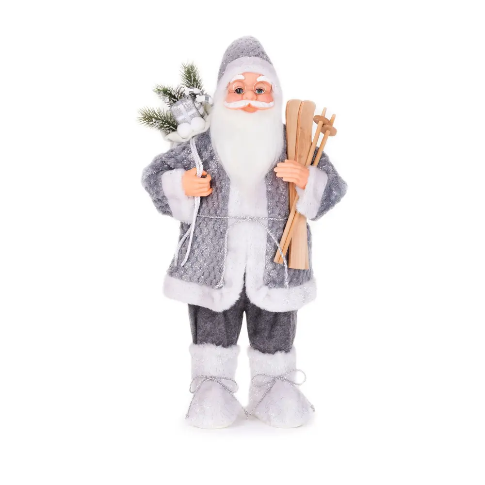 Dekorácia MagicHome stojaci Santa s lyžami je vkusným doplnkom vášho interiéru počas vianočných sviatkov. Dekorácia je vyhotovená z plastu
