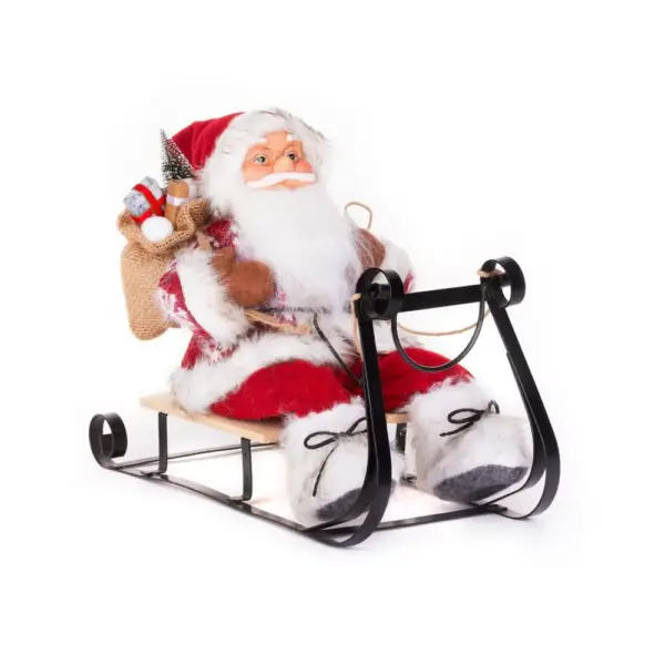 Dekorácia MagicHome Santa na sánkach je vkusným doplnkom do vášho interiéru počas vianočných sviatkov. Dekorácia je vyhotovená z plastu