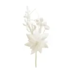 Vianočná dekorácia MagicHome vetvička s kvetom poinsettia dotvorí čarokrásnu atmosféru Vianoc vo vašom domove. Farba je biela. Výška je 19 cm. Balenie obsahuje 6 kusov.