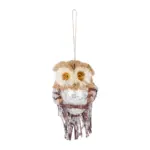 Krásna dekorácia MagicHome zasnežená sova skrášli váš domov počas vianočného obdobia. Farba je hnedá a rozmery sú 19x11x5 cm.