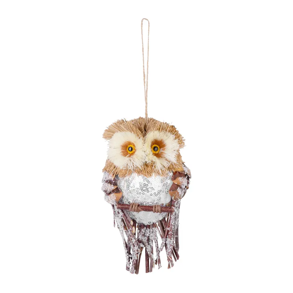 Krásna dekorácia MagicHome zasnežená sova skrášli váš domov počas vianočného obdobia. Farba je hnedá a rozmery sú 19x11x5 cm.