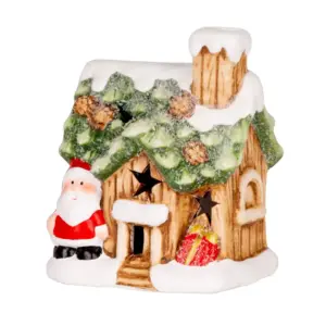 Krásna dekorácia MagicHome domček so santom skrášli váš domov počas vianočného obdobia. Je to vianočná dekorácia s LED osvetlením. Farba LED je teplá biela a počet LED je 1. Disponuje funkciou jednoduchého svietenia a spínačom ON/OFF. Napájanie zabezpečujú 2 x LR44 batérie