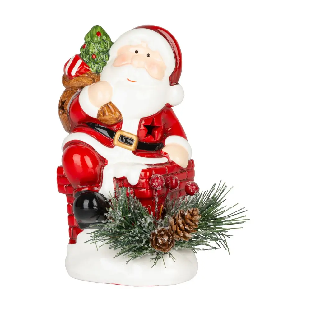 Krásna dekorácia MagicHome santa s čečinou skrášli váš domov počas vianočného obdobia. Je to vianočná dekorácia s LED osvetlením. Farba LED je teplá biela a počet LED je 1. Disponuje funkciou jednoduchého svietenia a spínačom ON/OFF. Napájanie zabezpečujú 2 x LR44 batérie