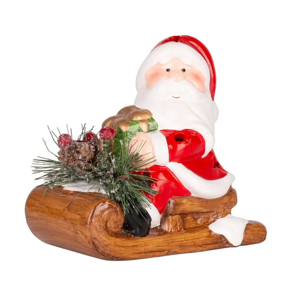 Krásna dekorácia MagicHome santa na saniach skrášli váš domov počas vianočného obdobia. Je to vianočná dekorácia s LED osvetlením. Farba LED je teplá biela a počet LED je 1. Disponuje funkciou jednoduchého svietenia a spínačom ON/OFF. Napájanie zabezpečujú 2 x LR44 batérie