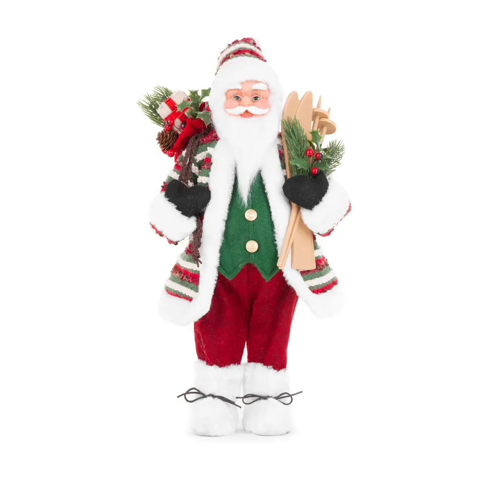Dekorácia MagicHome Santa s lyžami je vkusným doplnkom vášho interiéru počas vianočných sviatkov. Dekorácia je vyhotovená z plastu