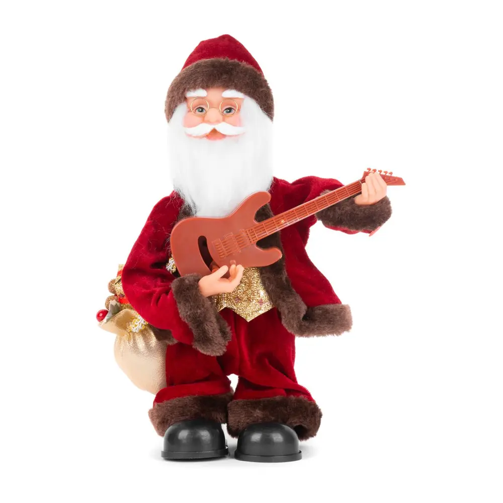 Dekorácia MagicHome Santa s gitarou je vhodným dopnkom vášho interiéru počas vianočných sviatkov. Dekorácia je vyhotovená z plastu