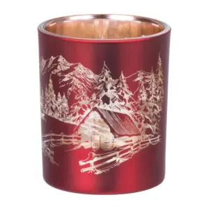 Svietnik MagicHome je krásnym doplnkom do vášho domova. Farba svietnika je červená s motívom krajinky. Rozmer svietnika je 6x7 cm a je vyrobený zo skla. Balenie obsahuje 4 ks. 