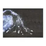 Farba LED je studená biela a počet LED je 360. Farba drôtu je strieborná. Farba napájacieho kábla je priehľadná a jeho dĺžka je 3 m. Dĺžka LED reťaze je 3 m x 12 reťazcov. Rozstup medzi LED je 10 cm. Disponuje funkciou jednoduchého svietenia. Menovité napätie reťazca je 3 V a menovitý príkon reťazca je 3
