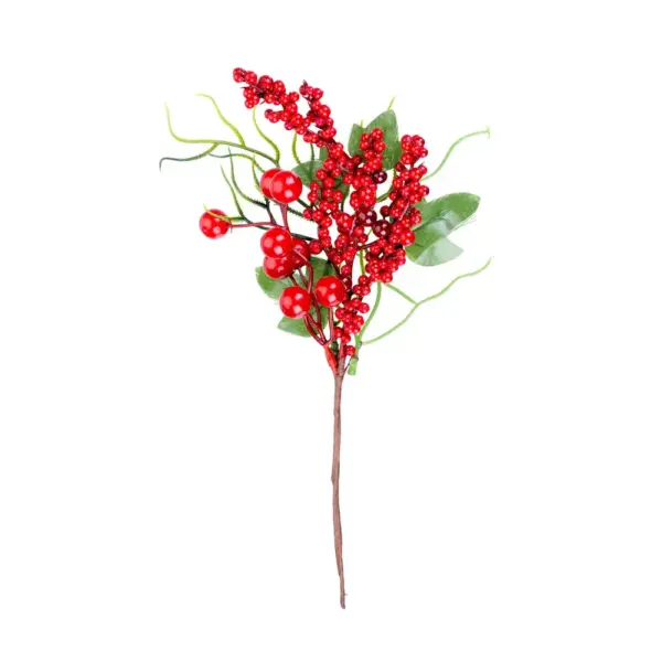 Vianočná dekorácia MagicHome vetvička s bobuľkami dotvorí čarokrásnu atmosféru Vianoc vo vašom domove. Farba je červená. Výška je 32 cm. Balenie obsahuje 6 ks.