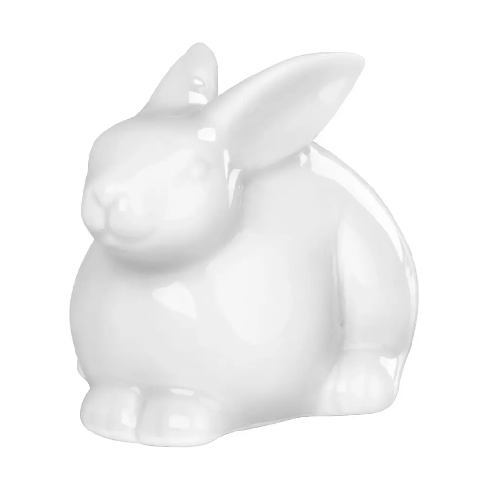 Krásna moderná dekorácia MagicHome v podobe porcelánovej figúrky bieleho zajačika dokonale doladí Vašu štýlovú veľkonočnú výzdobu. Rozmery: 10