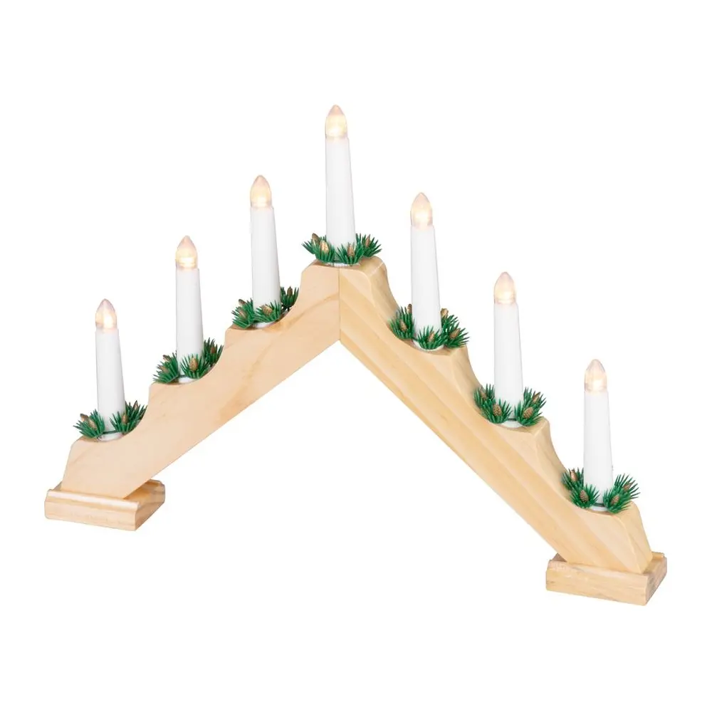 Svietnik MagicHome je vkusným doplnkom vášho interiéru počas vianočných sviatkov. Je to vianočná dekorácia s LED osvetlením. Farba LED je teplá biela a počet LED je 7. Disponuje funkciou jednoduchého svietenia. Stupeň ochrany je IP20 a dekorácia je vhodná do interiéru. Menovité napätie je 3 V a menovitý príkon je 0
