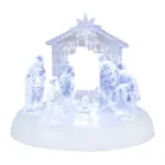Dekorácia MagicHome Betlehem je vkusným doplnkom vášho interiéru počas vianočných sviatkov. Je to vianočná dekorácia s LED osvetlením a melódiami. Farba 7xLED je studená biela. Disponuje funkciou jednoduchého svietenia a spínačom ON/OFF. Napájanie zabezpečujú 3 x AAA batérie