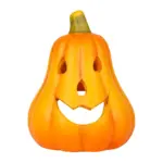 Táto dekorácia v podobe tekvice je vhodným doplnkom vašej záhrady v jesenných mesiacoch. Je neoddeliteľnou súčasťou halloweenskej výzdoby. Je vyrobená z terakoty. Rozmery sú 11x10x14 cm.