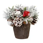 Ikebana MagicHome by nemala chýbať vo výbave vášho interiéru počas vianočných sviatkov. Je to vkusná ikebana so zasneženou čečinou