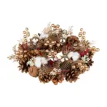 Pridajte do svojho domova luxusný vianočný akcent s adventným vencom MagicHome. Tento elegantný veniec v zlatom odtieni s rozmermi 32x8