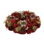 Vytvorte si sviatočnú atmosféru s adventným vencom MagicHome. Tento krásny prírodný veniec s rozmermi 37x9 cm v živých červených odtieňoch prináša do vášho domova pravý vianočný duch. Veniec je ideálny na umiestnenie na dvere