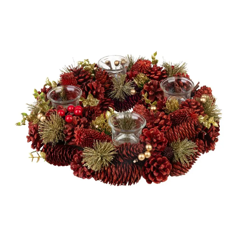 Vytvorte si sviatočnú atmosféru s adventným vencom MagicHome. Tento krásny prírodný veniec s rozmermi 37x9 cm v živých červených odtieňoch prináša do vášho domova pravý vianočný duch. Veniec je ideálny na umiestnenie na dvere
