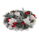 Ozdobte svoj domov prírodnou krásou s adventným vencom MagicHome. Tento elegantný biely veniec s priemerom 30 cm a krásnym prírodným prírodným vzhľadom