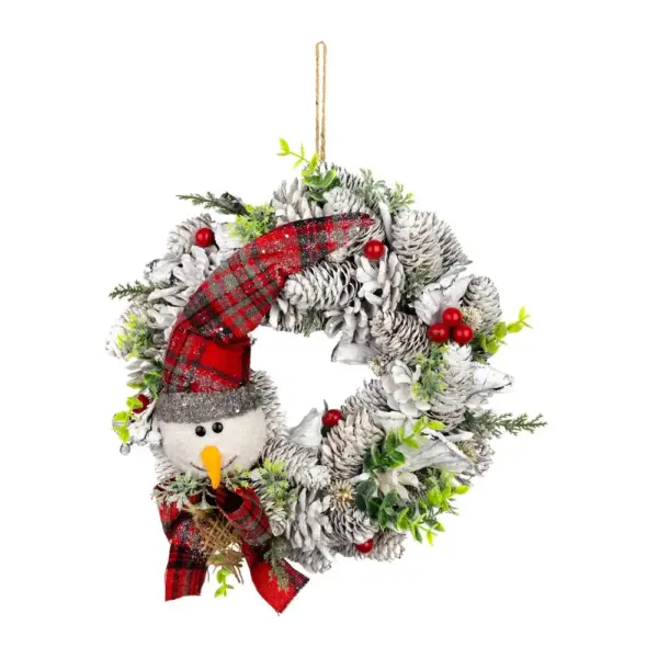 <p>Ožívte svoju vianočnú výzdobu s nádherným adventným vencom MagicHome. Tento prírodný veniec s rozmermi 31x8 cm je v elegantnej bielej farbe a je ozdobený roztomilým snehuliakom