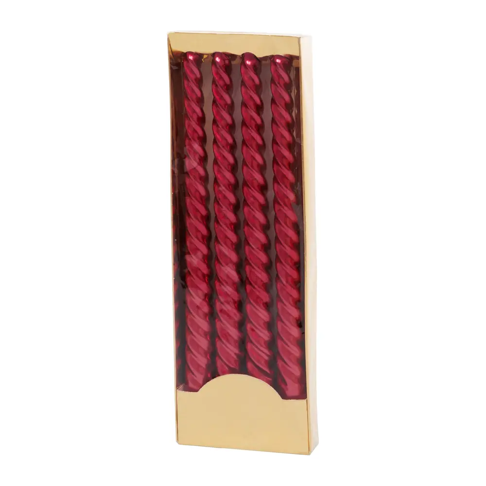 Vneste do svojho domova pravú vianočnú atmosféru so sviečkami MagicHome! Elegantné špirálové sviečky v červenej farbe majú klasickú výšku 25 cm