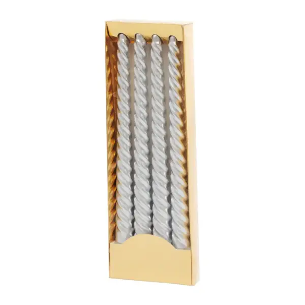 Vneste do svojho domova pravú vianočnú atmosféru so sviečkami MagicHome! Elegantné špirálové sviečky v striebornej farbe majú klasickú výšku 25 cm