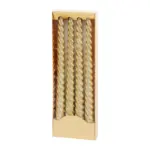 Vneste do svojho domova pravú vianočnú atmosféru so sviečkami MagicHome! Elegantné špirálové sviečky v zlatej farbe majú klasickú výšku 25 cm