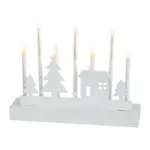 Pridajte svojmu domovu sviatočný lesk so svietnikom MagicHome. Tento elegantný interiérový svietnik s rozmermi 24x5