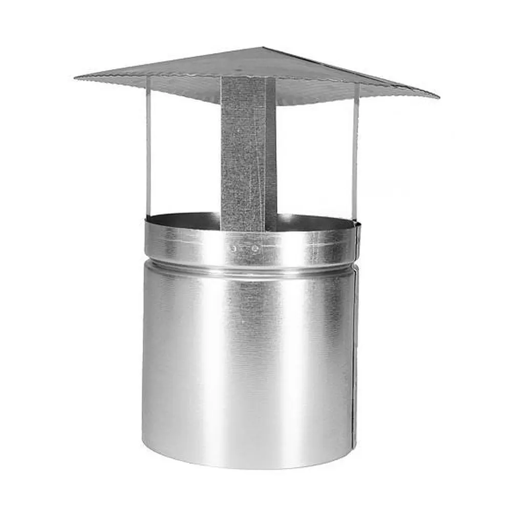 Komínová strieška s priemerom 118 mm slúži ako ochrana dymovodu pred zatekaním. Je vyrobená z ocele DX51D. Hrúbka plechu je 0