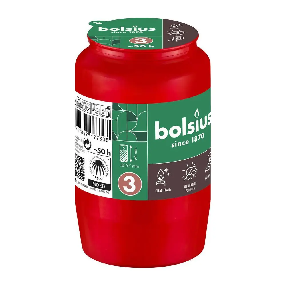 Olejová náplň Bolsius vyhorí až do konca