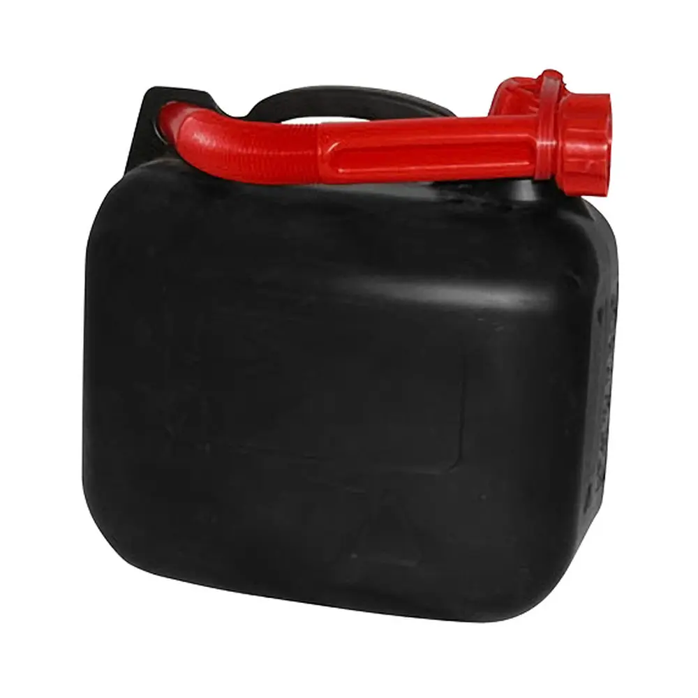 Plastový kanister Strend Pro na pohonné hmoty s objemom 20 litrov. Súčasťou kanistra je plastová trubica pre ľahšie nalievanie.