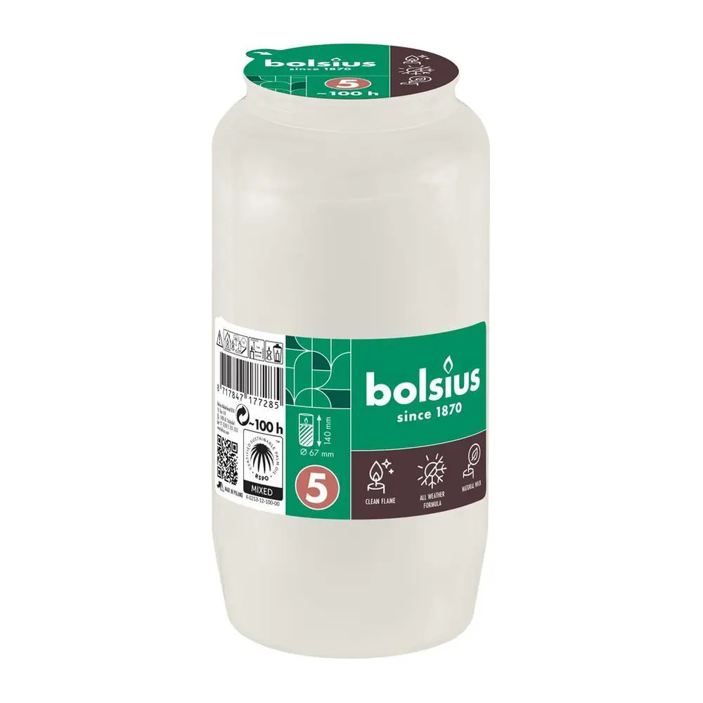 Olejová náplň Bolsius vyhorí až do konca