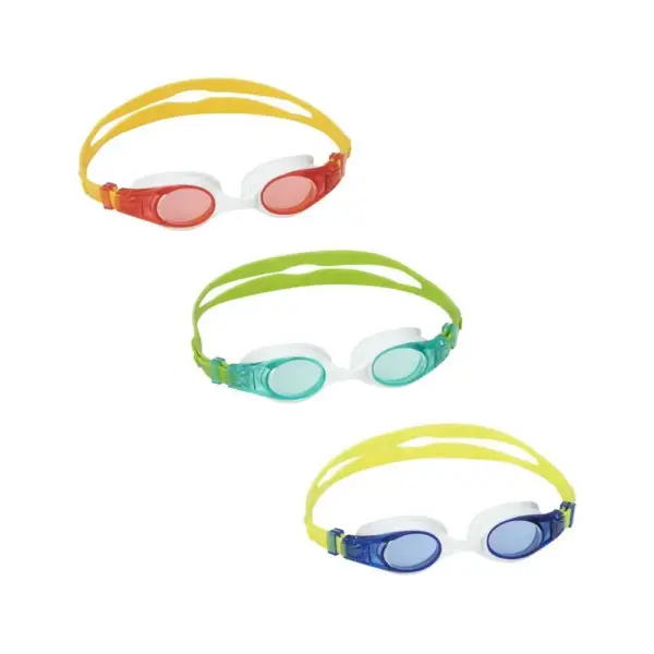 <p>Detské plavecké okuliare Hydro-Swim Lil Wave od spoločnosti Bestway® ponúkajú mäkký rám z jedného kusu s pohodlnými očami. Okuliare sú vybavené povrchom chrániacim vaše oči pred UV žiarením. Samozrejmosťou je plne nastaviteľný remienok na hlavu. </p>
