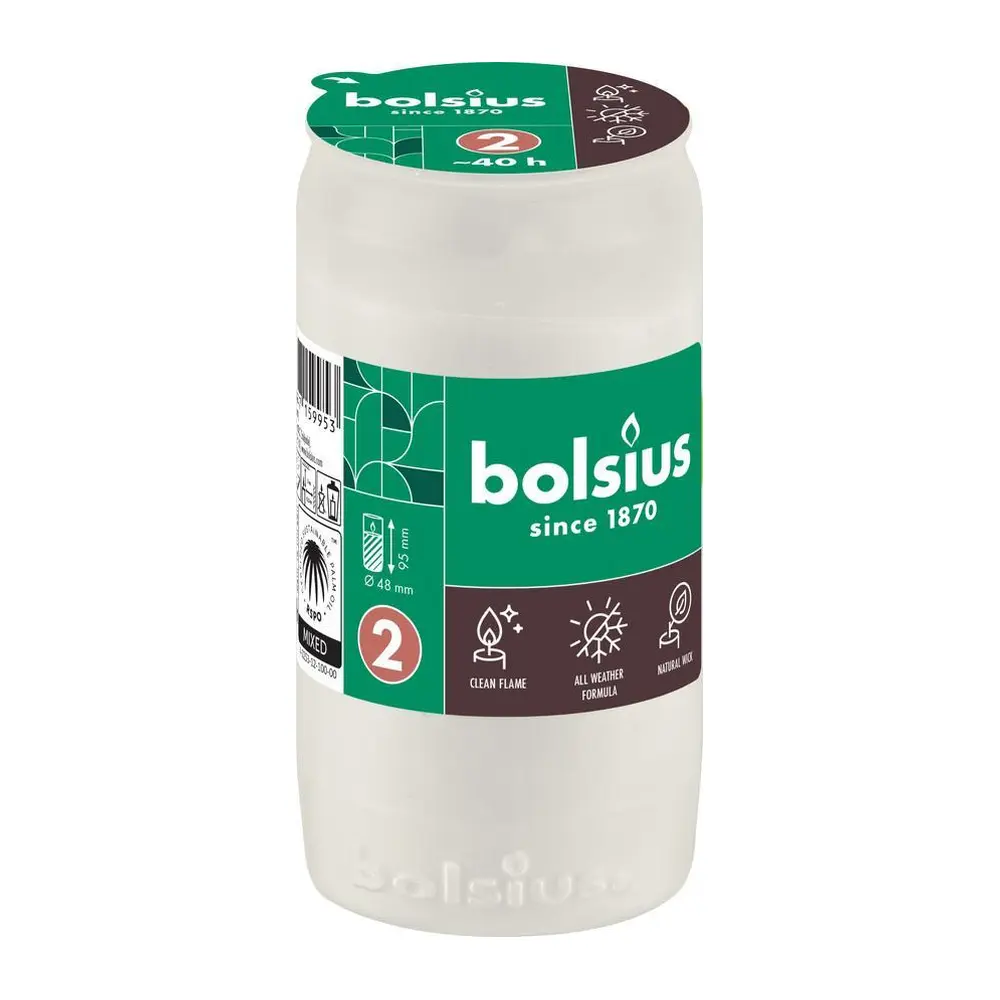 Olejová náplň Bolsius vyhorí až do konca