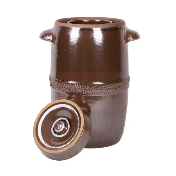 <p>Keramický súdok na kapustu:<br />- priemer: 37 cm<br />- výška: 44 cm<br />- objem: 30 litrov<br />- 2 postranné ušká<br />- s vrchnákom</p></br>