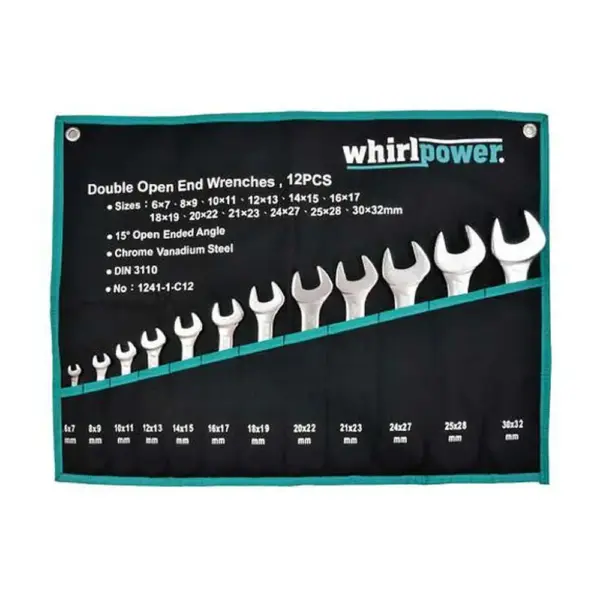 Sada kľúčov Whirlpower® 1241-1-C12 je nevyhnutným nástrojom každého majstra. S 12 dielmi vidlicového kľúča je ideálna pre rôznorodé domáce opravy a údržbu. Vyniká kvalitným spracovaním a spoľahlivým výkonom.