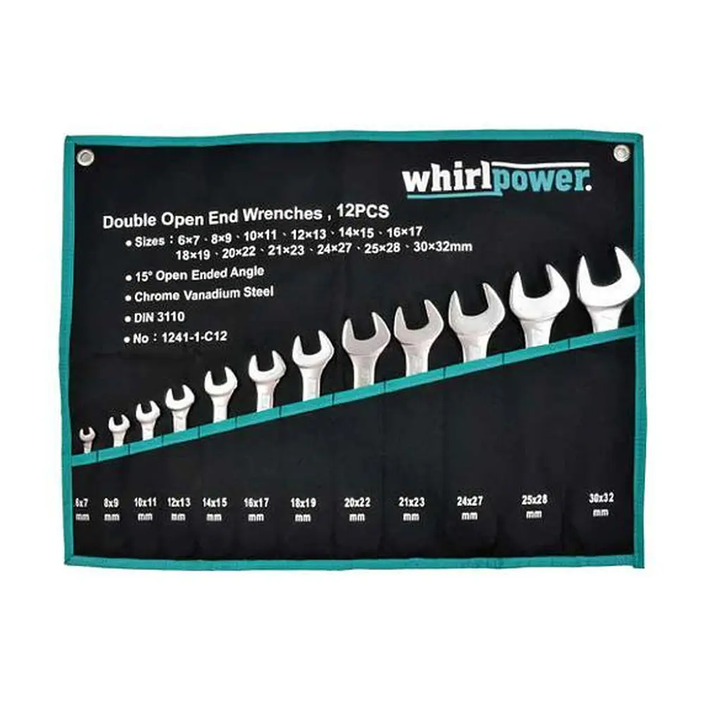 Sada kľúčov Whirlpower® 1241-1-C12 je nevyhnutným nástrojom každého majstra. S 12 dielmi vidlicového kľúča je ideálna pre rôznorodé domáce opravy a údržbu. Vyniká kvalitným spracovaním a spoľahlivým výkonom.