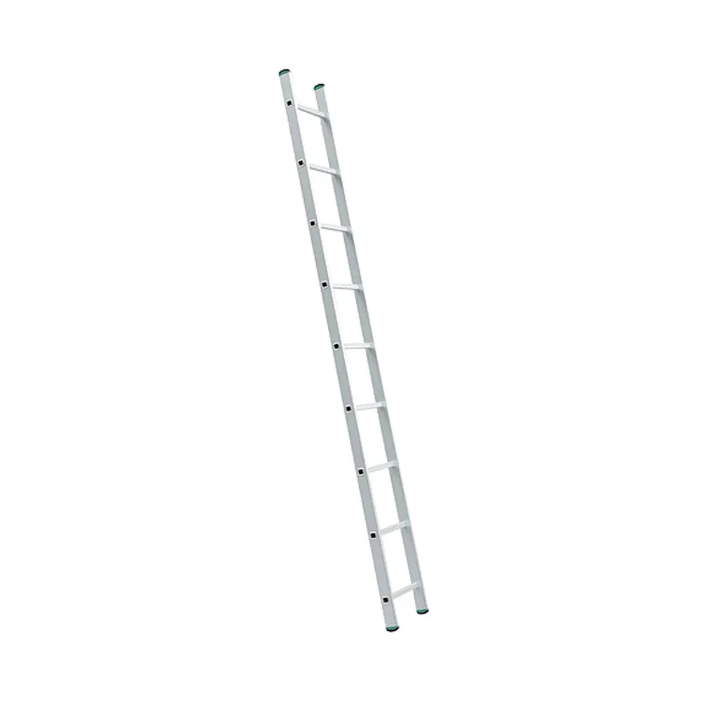Jednoduchý jednodielny rebrík bez stabilizácie.Budte preto opatrní pri jeho používaní a dôsledne ho oprite o pevný podklad.