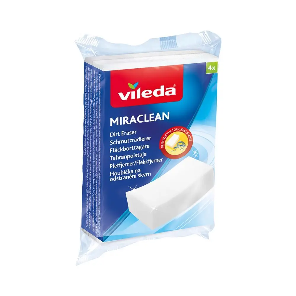 Hubka Vileda Miraclean ľahko odstraňuje škvrny (čaj