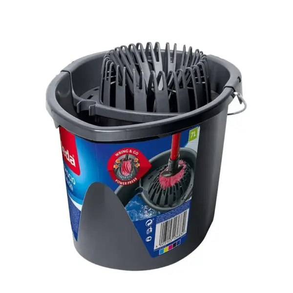 <p>Toto vedro je vhodné pre strapcové mopy Vileda Supermocio. Vedro má moderný dizajn a je ideálne pre pohodlné žmýkanie. Naviac je stabilné a vyrobené z recyklovaných materiálov. Objem vedra je 7