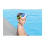 ktorý zabraňuje vniknutiu vody a plne nastaviteľným remienkom na hlavu. 