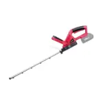kríkov a krovín. Nožnice s lištou dlhou 51 cm disponujú dĺžkou zuba 20 mm. Preto je pred použitím akumulátorových nožníc potrebné odstrihnúť všetky vetvy s priemerom väčším než 20 mm nožnicami na konáre! Výkonné nožnice pracujú rýchlosťou 1200 otáčok za minútu. Nožnice sú vybavené protišmykovou rúčkou